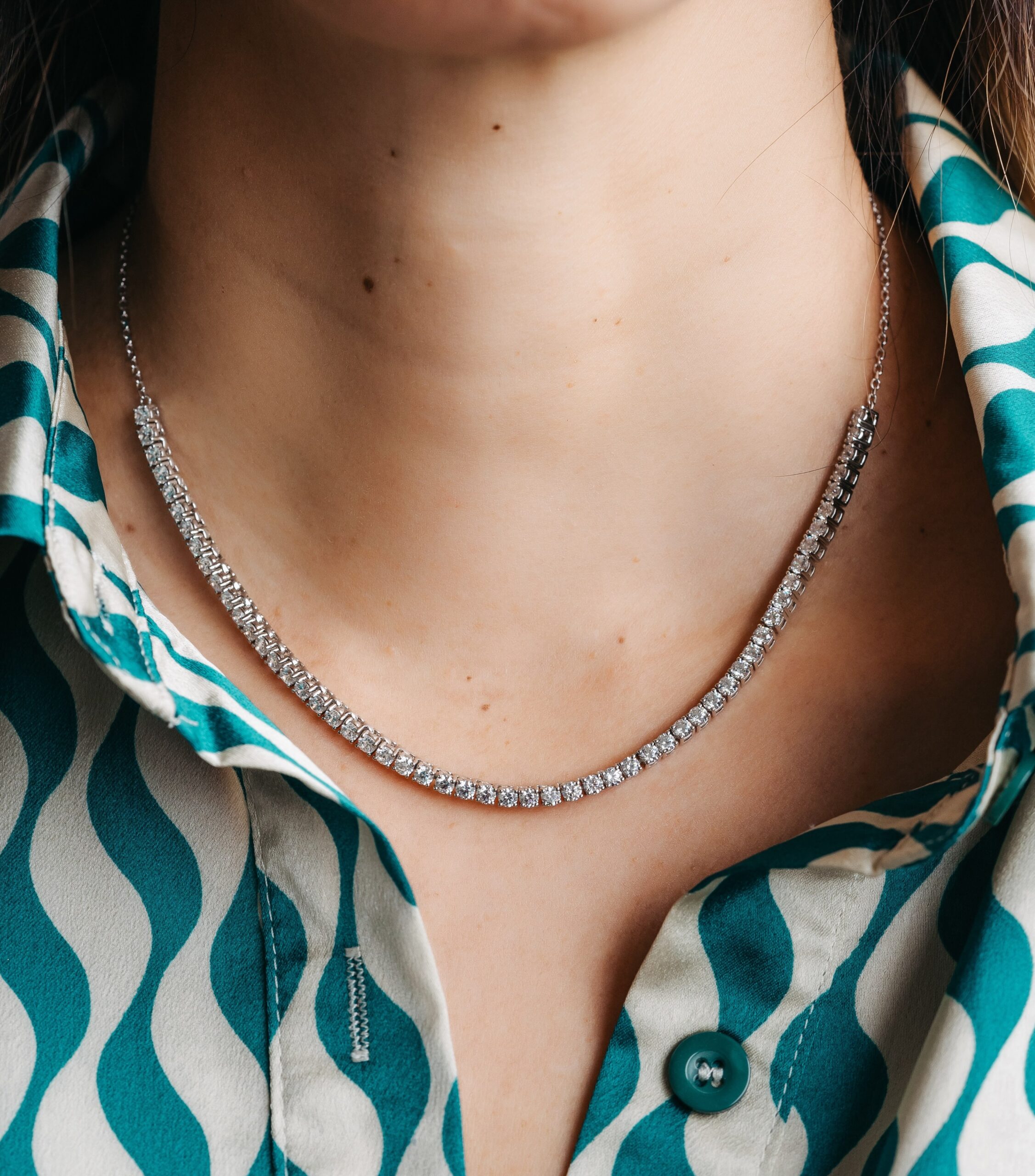 ART N ASH diamond tennis necklace